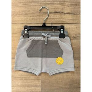 Cat & Jack Shorts Boys 12M Baby Gray T-L Front Pocket Brand New NWT Elastic
